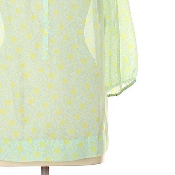 • {LOFT} Green 3/4 Sleeve Top - Picture 5 of 8